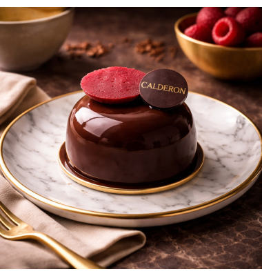 Grenat - Pâtisserie Individuelle Chocolat Framboise | Calderon Saint-Raphaël et Cannes