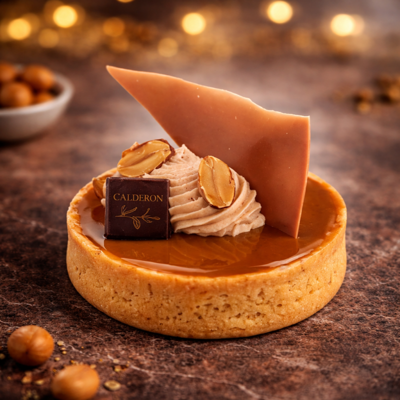 Tartelette Caramel Cacahuète Chocolat au Lait | Calderon Saint-Raphaël et Cannes