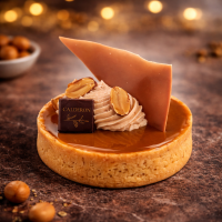 Tartelette Caramel Cacahuète Chocolat au Lait | Calderon Saint-Raphaël et Cannes