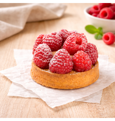 Tarte Framboise Individuelle Vanille | Calderon Saint-Raphaël et Cannes.