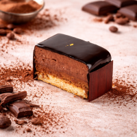 Trianon Individuel Chocolat Noir Praliné | Calderon Saint-Raphaël, Cannes.