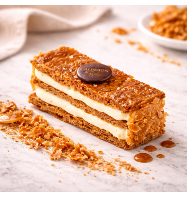 Millefeuille Individuel Vanille de Madagascar | Calderon Saint-Raphaël, Cannes.