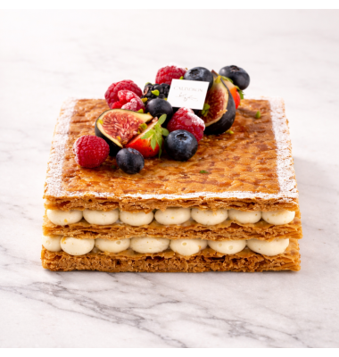 Millefeuille Vanille Madagascar Artisanal | Calderon Saint-Raphaël, Cannes.