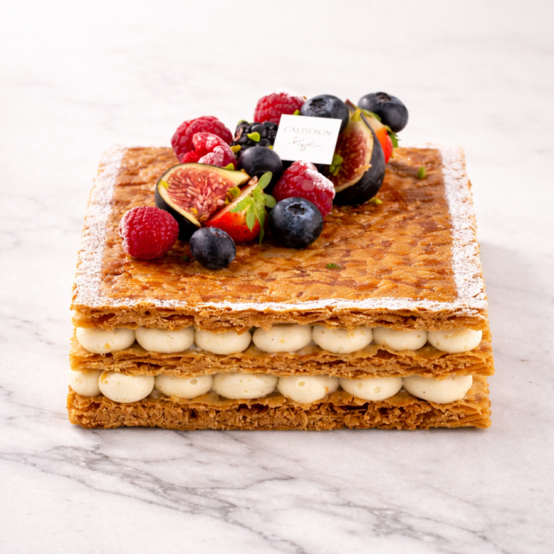 Millefeuille Vanille Madagascar Artisanal | Calderon Saint-Raphaël, Cannes.