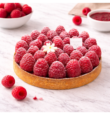 Tarte Framboise Vanille Artisanale | Calderon Saint-Raphaël et Cannes