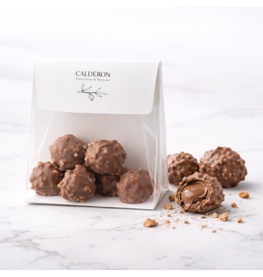 Rochers tendre Noisettes du Piémont | Calderon Chocolatier Saint-Raphaël