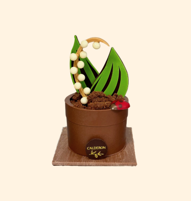 Pot de Muguet en Chocolat - 1er mai | Calderon Chocolatier Saint-Raphaël et Cannes