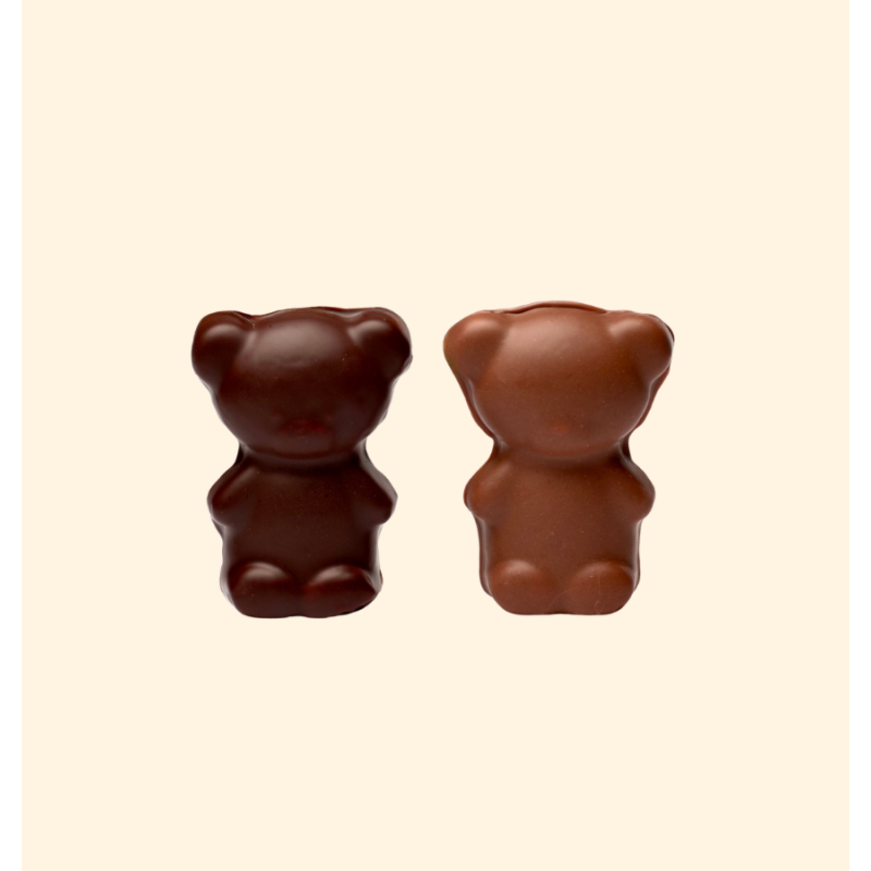 Nounours Guimauve Vanille Chocolat Noir | Calderon Saint-Raphaël et Cannes
