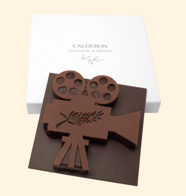 Caméra en chocolat praliné - Edition Festival de Cannes | Calderon