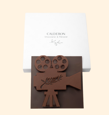 Caméra en chocolat praliné - Edition Festival de Cannes | Calderon