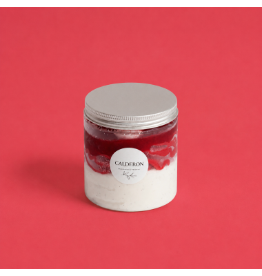Verrine Glacée Vanille Framboise | Calderon Chocolatier Pâtissier
