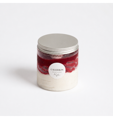 Verrine Glacée Vanille Framboise | Calderon Chocolatier Pâtissier