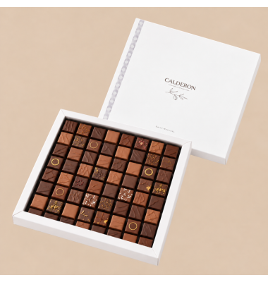 Ballotin 64 chocolats artisanaux 510 g | Calderon