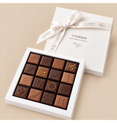Ballotin 16 chocolats artisanaux 125 g | Calderon